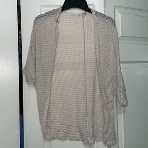 ROLLA COSTER beige cream 3/4 sleeve cardigan S